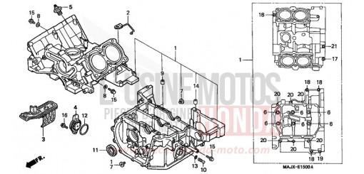 CARTER MOTEUR ST1100AY de 2000